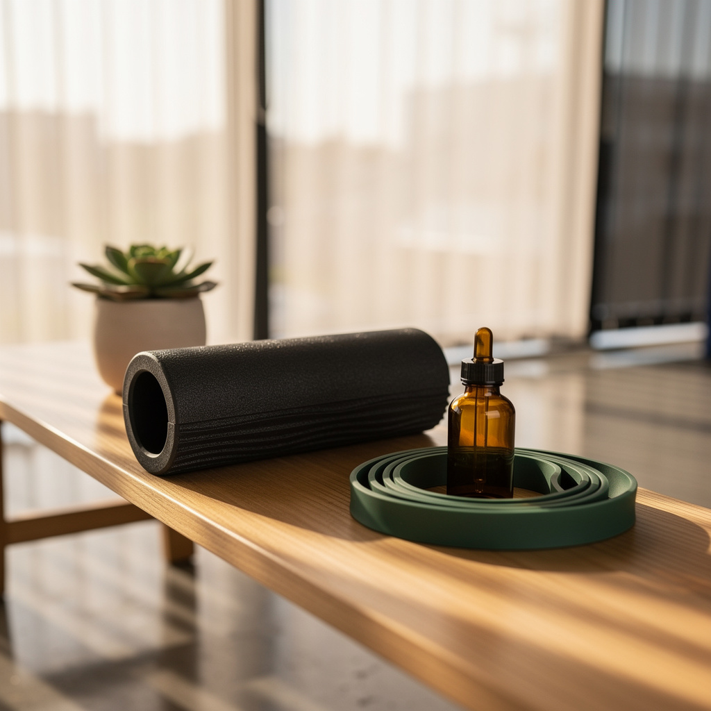 Foam roller and wellness products.