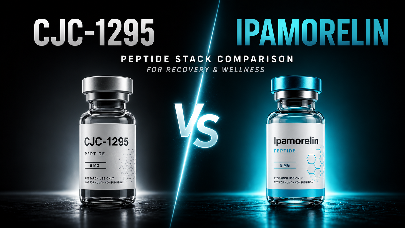 CJC-1295 vs Ipamorelin peptide stack comparison for recovery and wellness